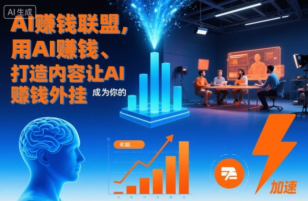 AI賺钱联盟，用AI賺钱、打造内容让AI成为你的賺钱外挂-超级会员网