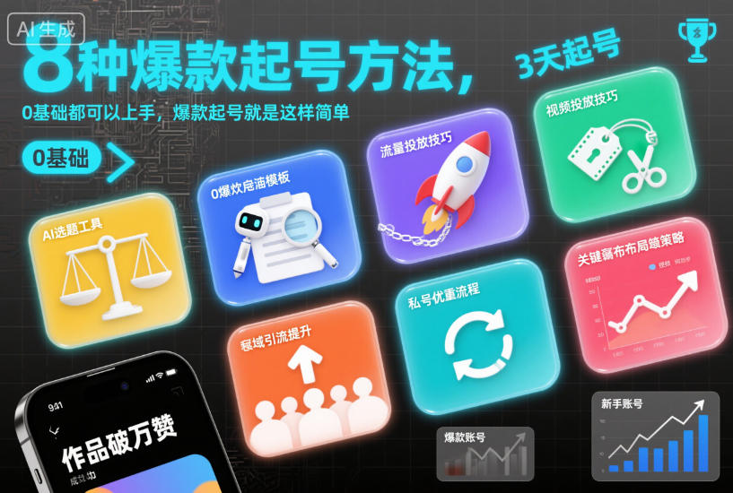 8种爆款起号方法，0基础都可以上手，爆款起号就是这样简单-超级会员网