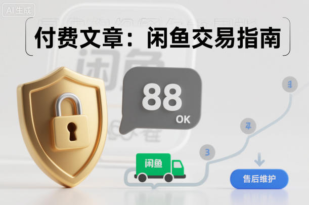 付费文章：闲鱼交易指南，怎么才能降低被坑被马扁的概率-超级会员网