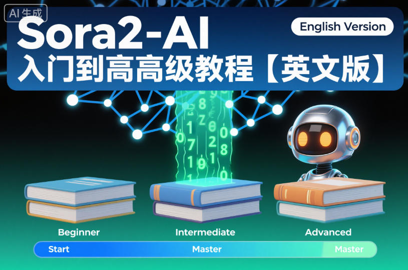 Sora2-AI入门到高级教程【英文版】-超级会员网