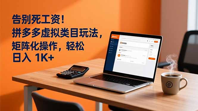 告别死工资！拼多多虚拟类目玩法，矩阵化操作，轻松日入 1K+-超级会员网