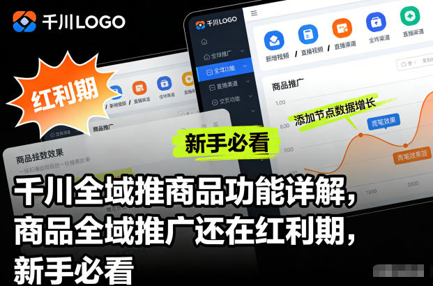 千川全域推商品功能详解，商品全域推广还在红利期，新手必看-超级会员网