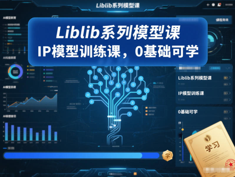 Liblib系列模型课，IP模型训练课，0基础可学-超级会员网