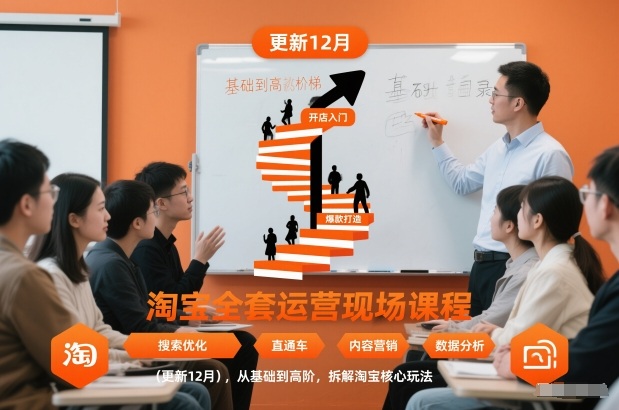 淘宝全套运营现场课程(更新12月)，从基础到高阶，拆解淘宝核心玩法-超级会员网