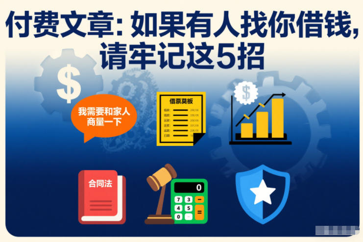 付费文章：如果有人找你借钱，请牢记这5招-超级会员网