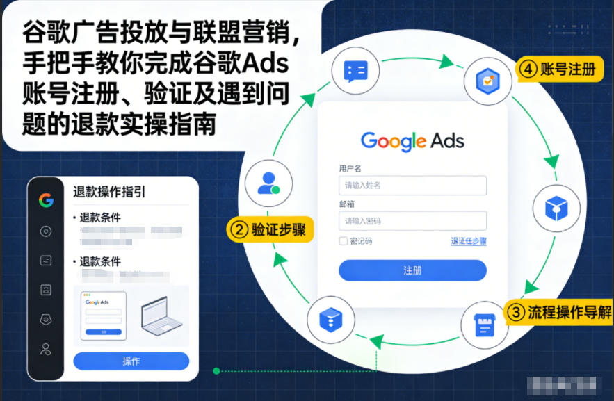 谷歌广告投放与联盟营销，手把手教你完成谷歌Ads账号注册、验证及遇到问题的退款实操指南-超级会员网