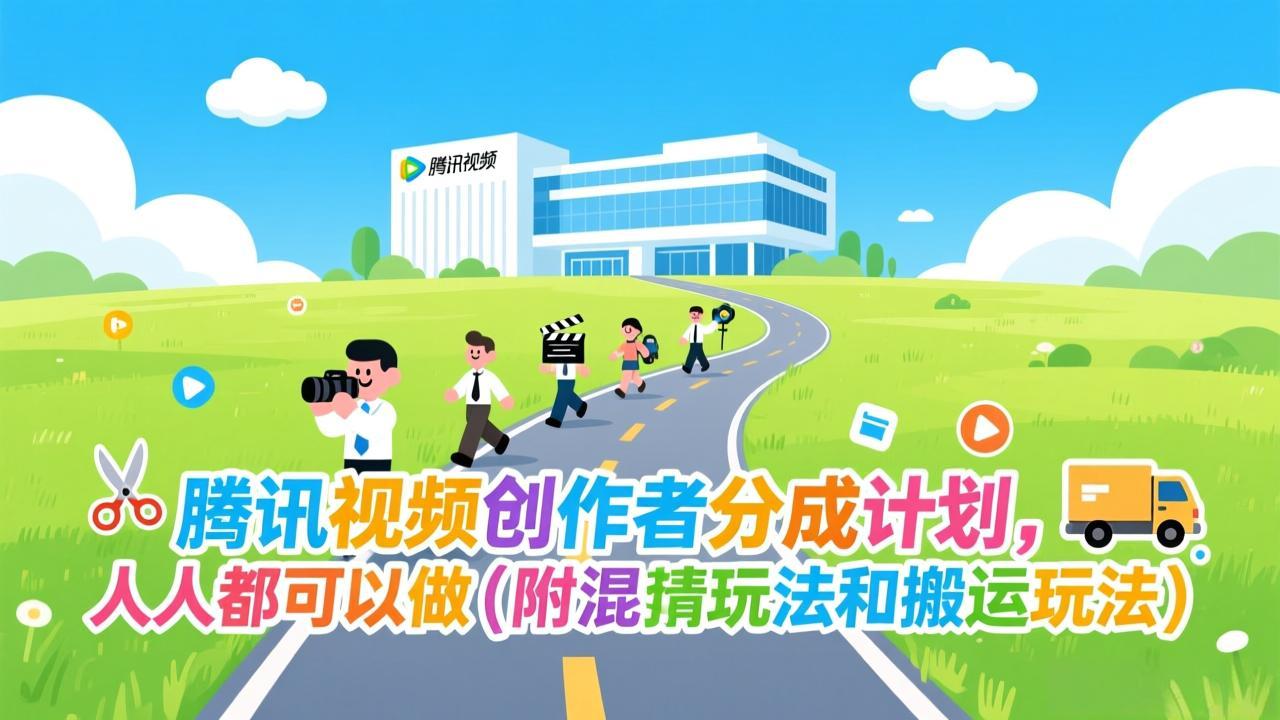 腾讯视频创作者分成计划，人人都可以做(附混剪玩法和搬运玩法-超级会员网