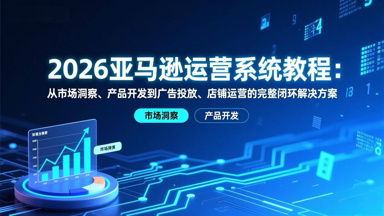 2026亚马逊运营系统教程：从市场洞察、产品开发到广告投放、店铺运营的完整闭环解决方案-超级会员网