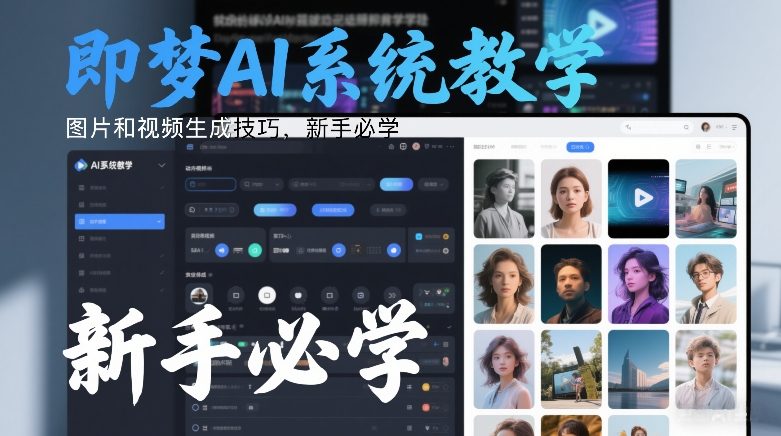 即梦AI系统教学，图片和视频生成技巧，新手必学-超级会员网