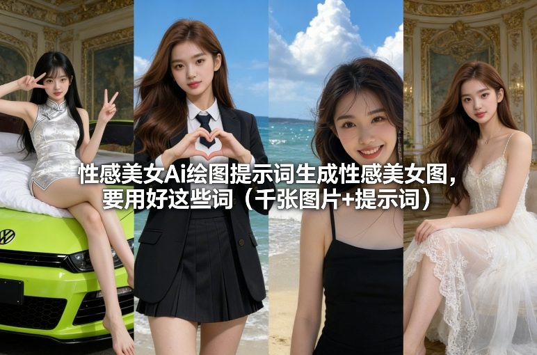 性感美女Ai绘图提示词生成性感美女图，要用好这些词(千张图片+提示词)-超级会员网
