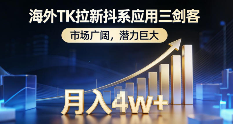 海外TK拉新抖系应用三剑客，市场广阔，潜力巨大，月入1w+-超级会员网