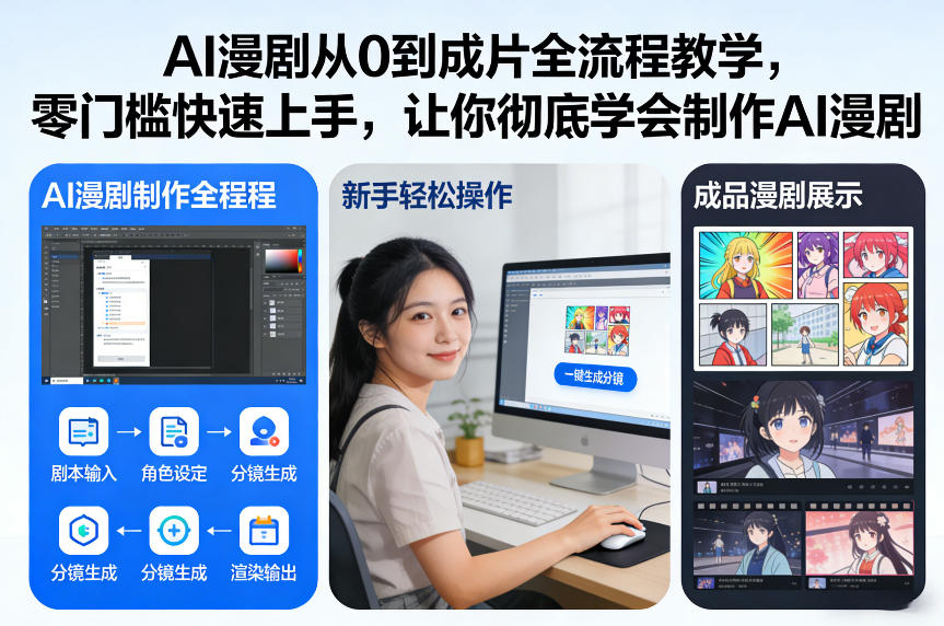 AI漫剧从0到成片全流程教学，零门槛快速上手，让你彻底学会制作AI漫剧【保姆级教程】-超级会员网