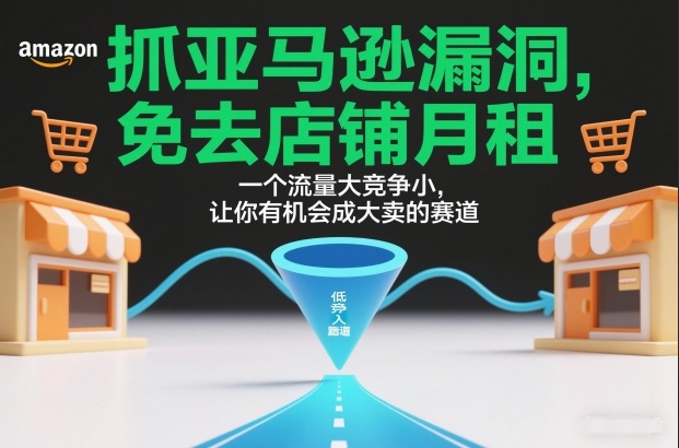 抓亚马逊漏洞，免去店铺月租，一个流量大竞争小，让你有机会成大卖的赛道-超级会员网