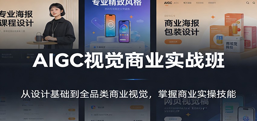 AIGC视觉商业实战班：从设计基础到全品类商业视觉，掌握商业实操技能-超级会员网