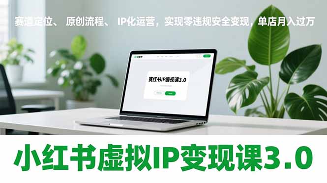小红书虚拟IP变现课3.0，赛道定位、原创流程、IP化运营，实现零违规安全变现，单店月入过万-超级会员网