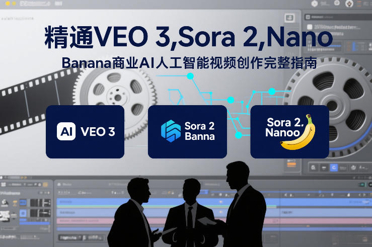 精通VEO 3，Sora 2，Nano Banana商业AI人工智能视频创作完整指南-超级会员网