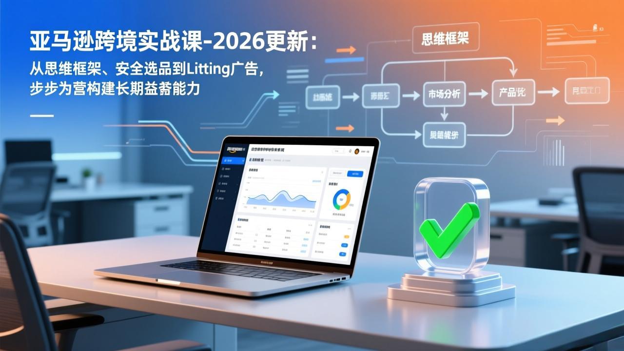 亚马逊跨境实战课-2026更新：从思维框架、安全选品到Listing广告，步步为营构建长期盈利能力-超级会员网