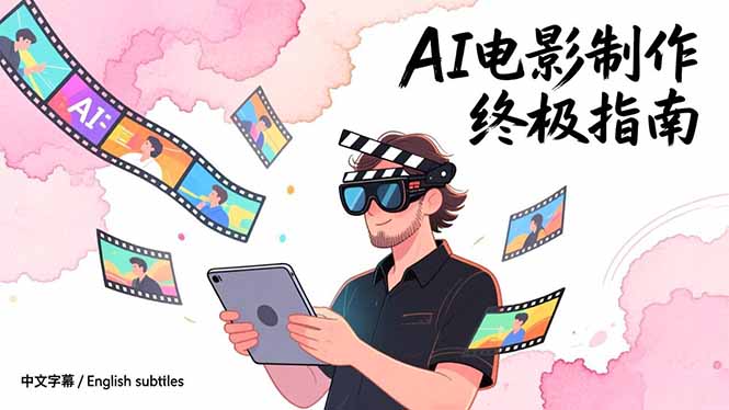 AI电影制作终极指南：从创意到成片，系统掌握智能影视全流程实战课(中英字幕-超级会员网
