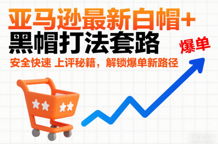 亚马逊最新白帽+黑帽打法套路，安全快速上评秘籍，解锁爆单新路径-超级会员网