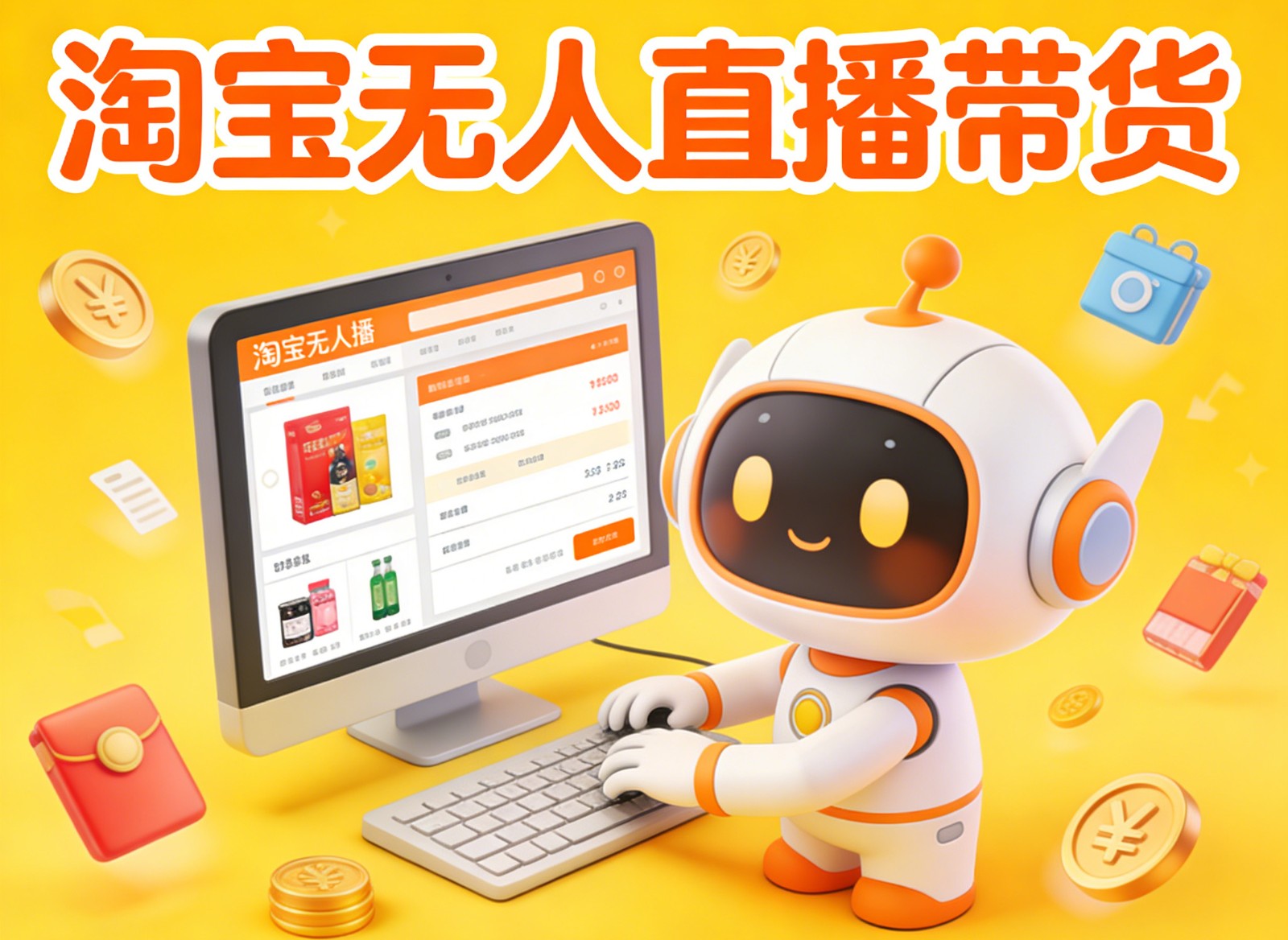 淘宝无人直播带货，24小时自动卖货，月佣金1W+，不违规不封号，不用露脸-超级会员网