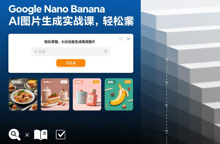 Google Nano Banana AI图片生成实战课，轻松掌握，小白也能生成商用图片-超级会员网