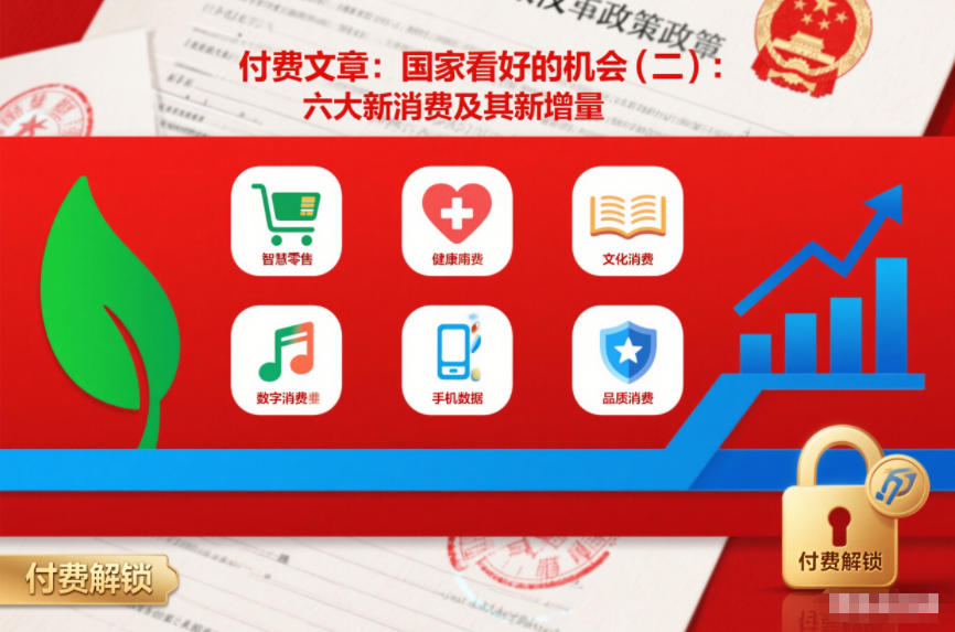 付费文章:国家看好的机会(二):六大新消费及其新增量-超级会员网