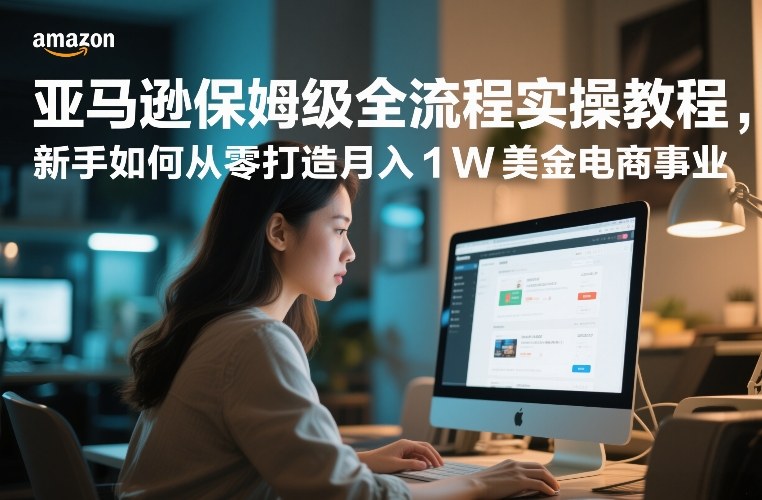 亚马逊保姆级全流程实操教程，新手如何从零打造月入1W美金电商事业-超级会员网