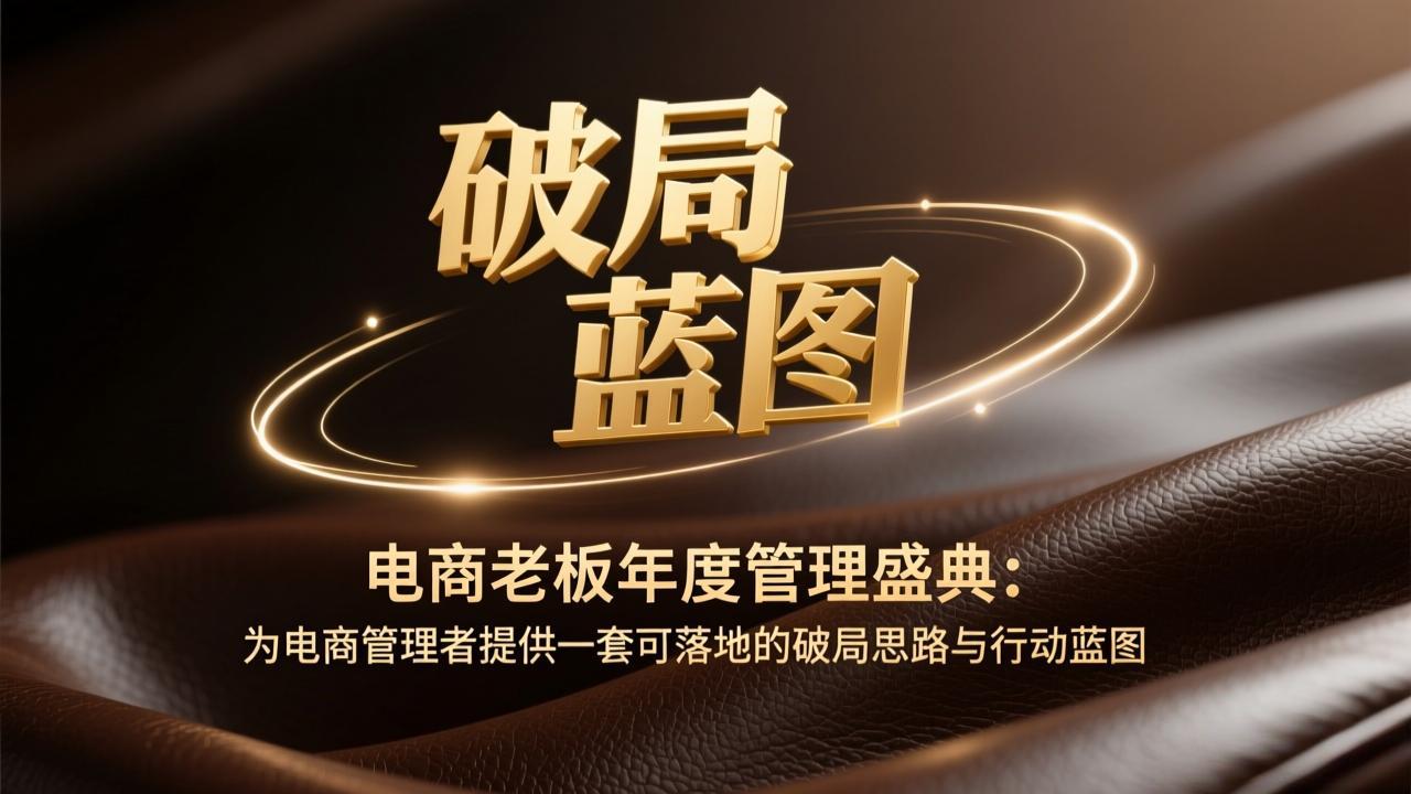 电商老板年度管理盛典：为电商管理者提供一套可落地的破局思路与行动蓝图-超级会员网