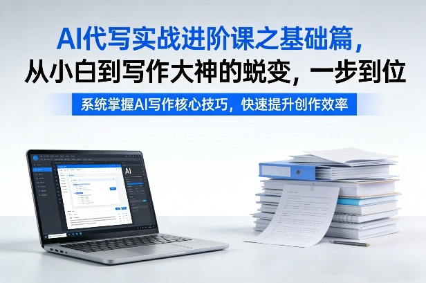 AI代写实战进阶课之基础篇，从小白到写作大神的蜕变，一步到位【揭秘】-超级会员网