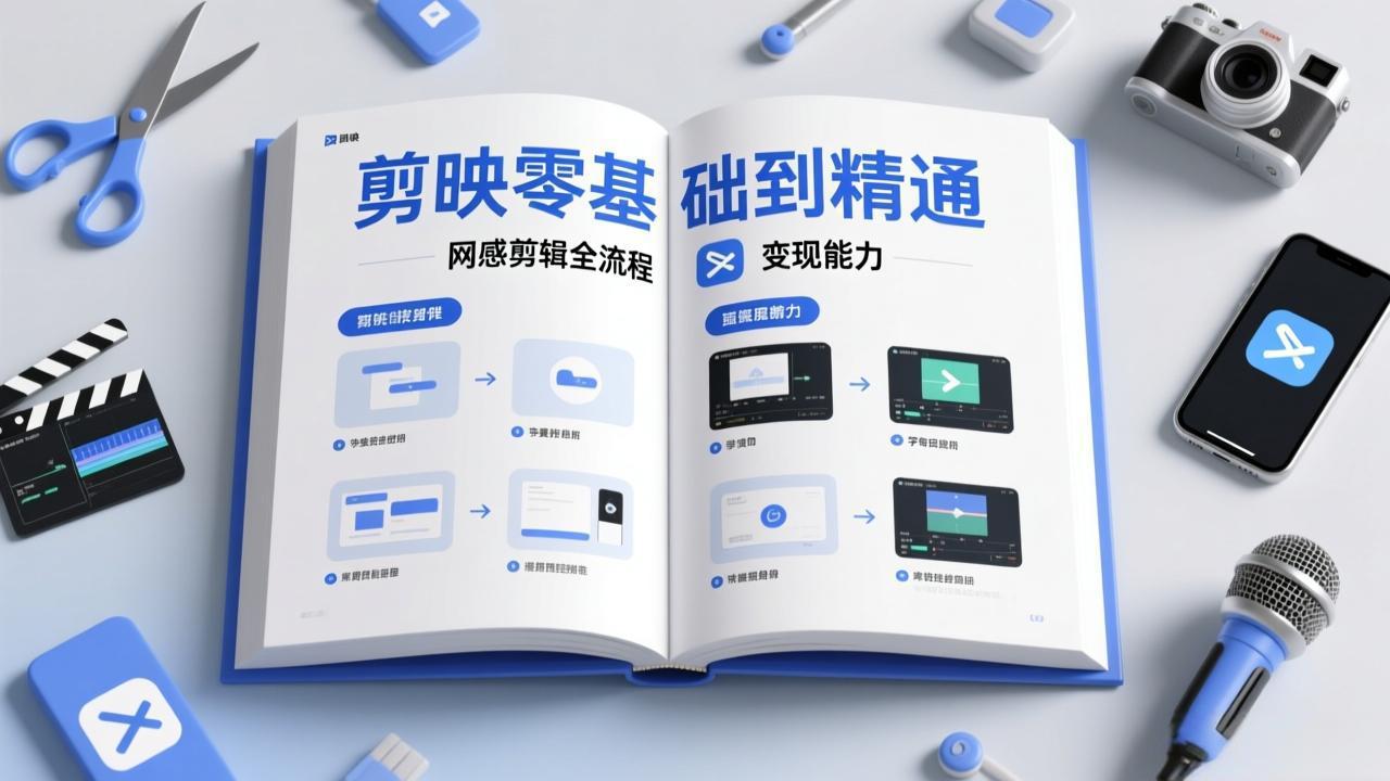 剪映零基础也能快速上手，从入门到精通掌握网感剪辑全流程，掌握能直接变现的剪辑能力-超级会员网