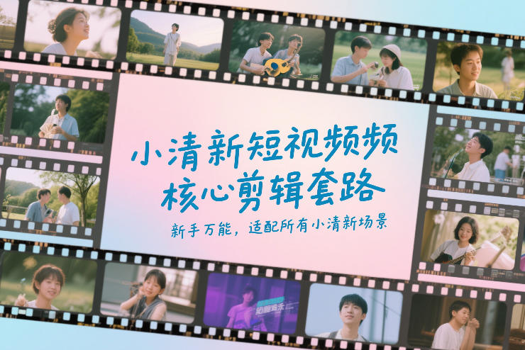 小清新短视频核心剪辑套路，新手万能，适配所有小清新场景-超级会员网