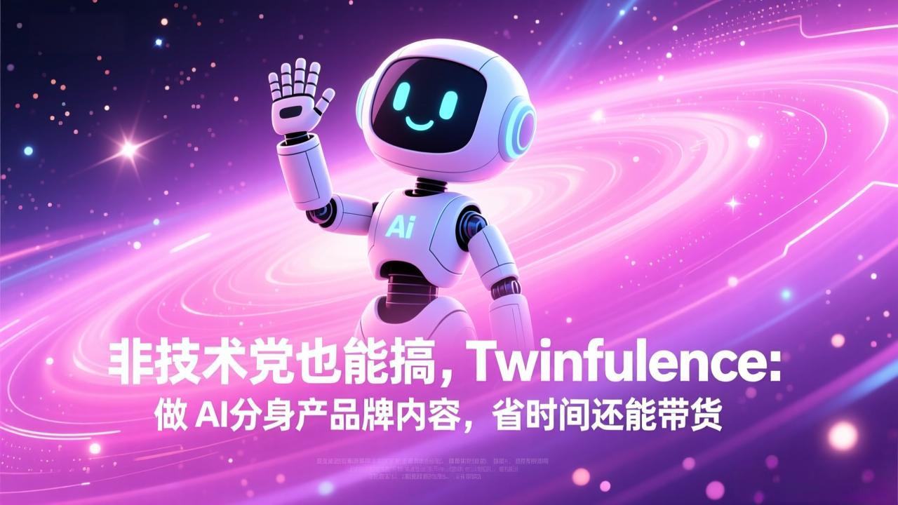 非技术党也能搞!Twinfluence:做 AI 分身产品牌内容,省时间还能带货-超级会员网