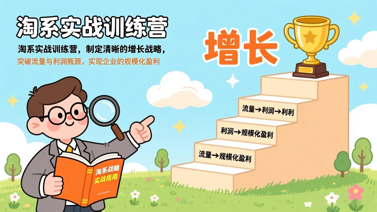 淘系实战训练营，制定清晰的增长战略，突破流量与利润瓶颈，实现企业的规模化盈利-超级会员网