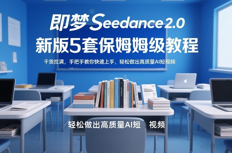 即梦Seedance2.0新版5套保姆级教程，干货拉满，手把手教你快速上手，轻松做出高质量AI短视频-超级会员网