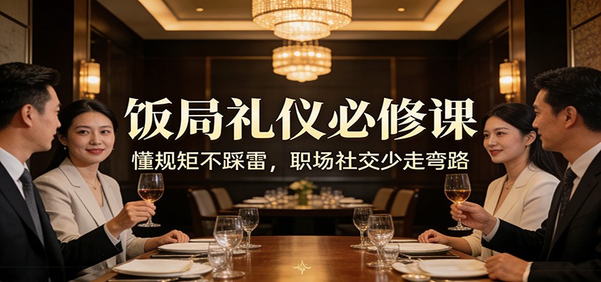 公众号收费文章：《饭局礼仪必修课：懂规矩不踩雷，职场社交少走弯路》-超级会员网