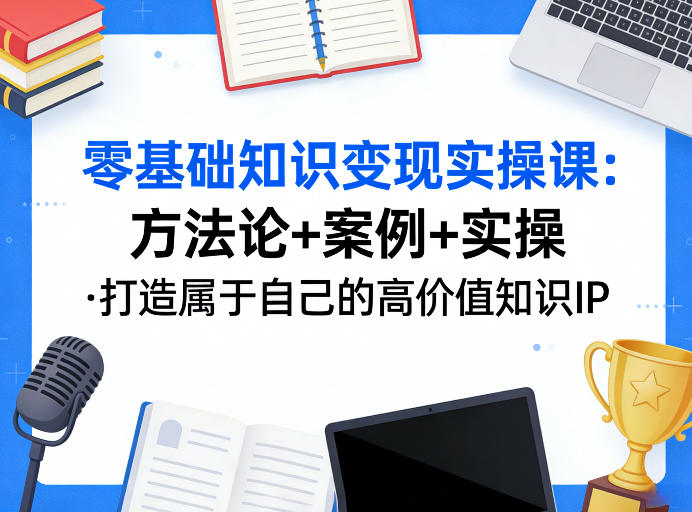 零基础知识变现实操课，方法论+案例+实操，打造属于自己的高价值知识IP-超级会员网