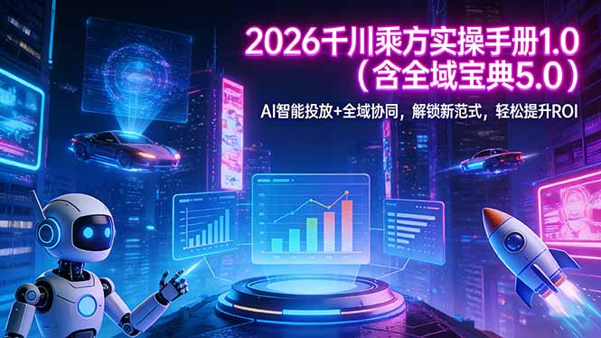 2026 千川乘方实操手册 1.0(含全域宝典 5.0-超级会员网