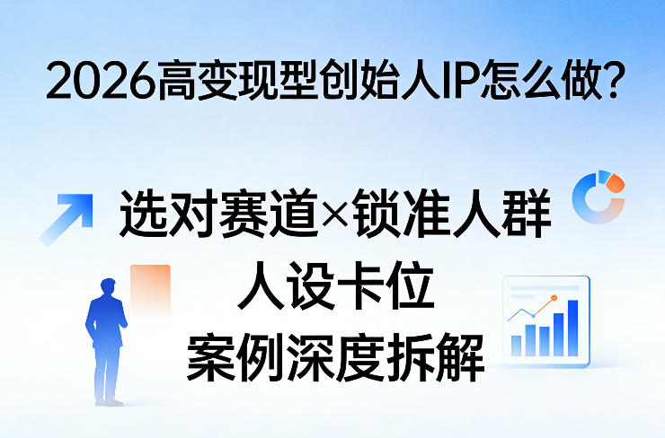 2026高变现型创始人IP怎么做？选对赛道×锁准人群×人设卡位×案例深度拆解-超级会员网