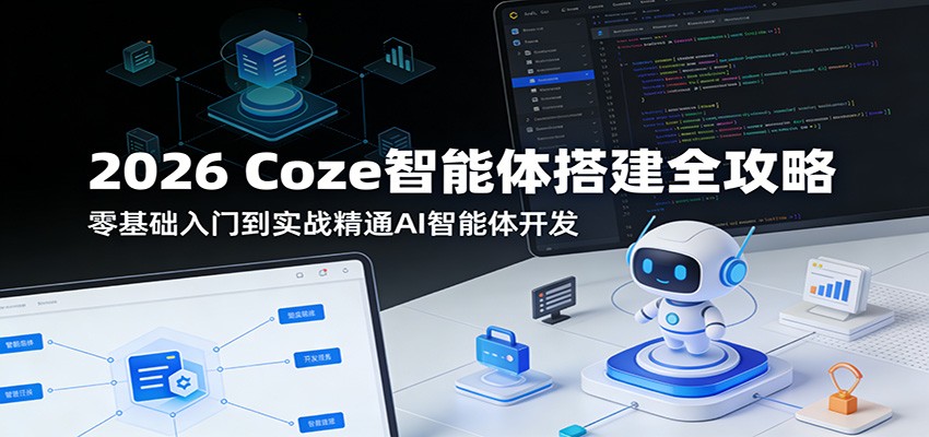 2026 Coze智能体搭建全攻略：零基础入门到实战精通AI智能体开发-超级会员网