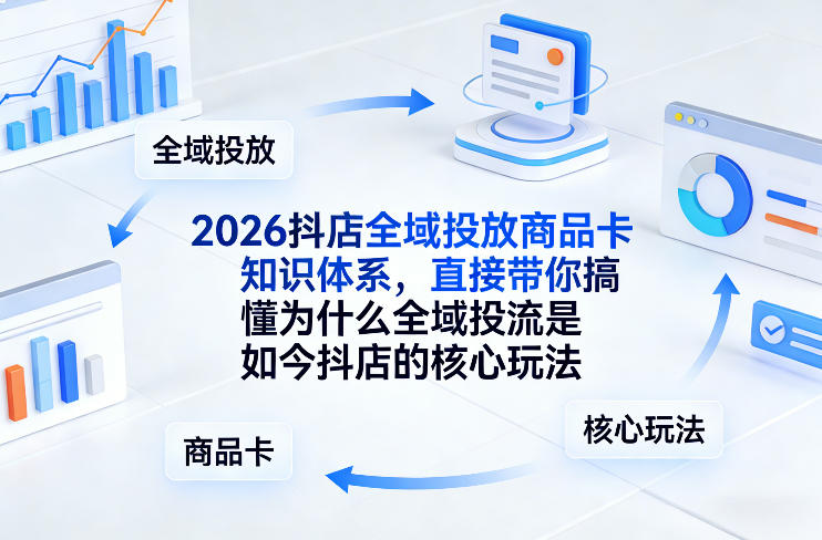 2026抖店全域投放商品卡知识体系，直接带你搞懂为什么全域投流是如今抖店的核心玩法-超级会员网
