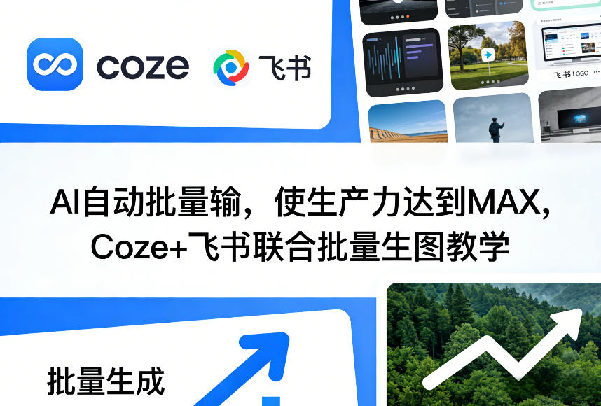 AI自动批量输，使生产力达到MAX，Coze+飞书联合批量生图教学-超级会员网