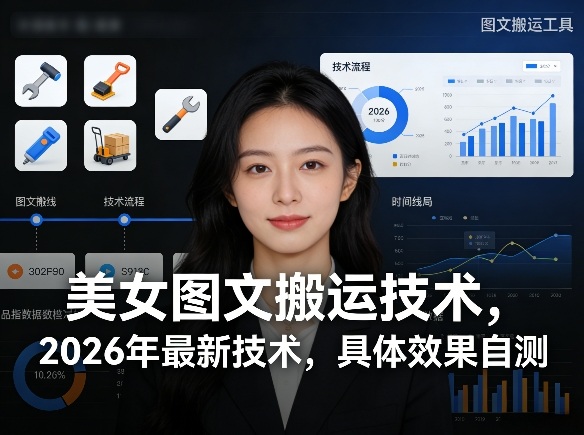 美女图文搬运技术，2026年最新技术，具体效果自测-超级会员网