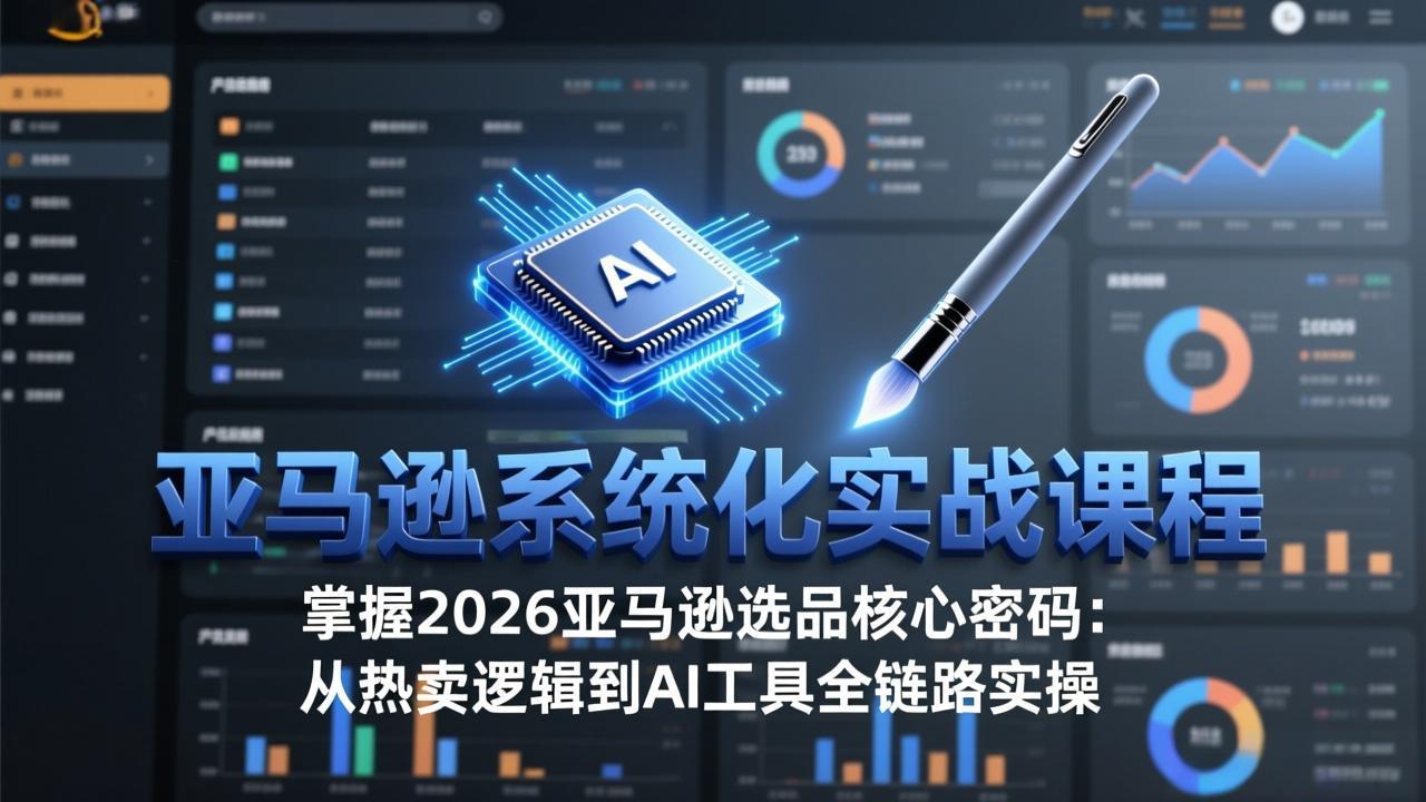 亚马逊系统化实战课-更新3月：2026最新选品方法论，从热卖原因分析到AI作图，提升选品成功率-超级会员网