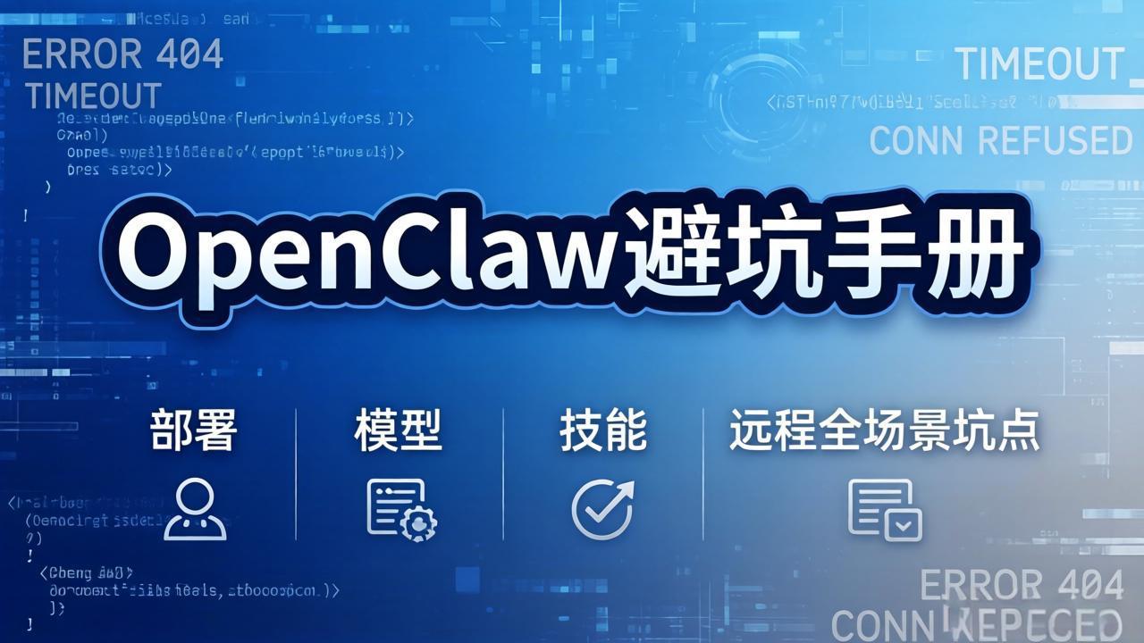 OpenClaw避坑手册：部署+模型+技能+远程全场景坑点，一次性给你说全，少走弯路-超级会员网
