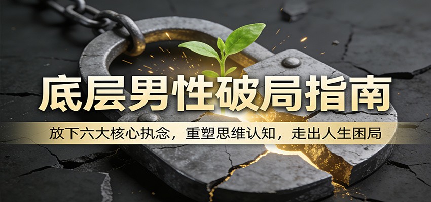 底层男性破局指南：放下六大核心执念，重塑思维认知，走出人生困局-超级会员网