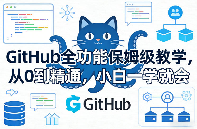 GitHub全功能保姆级教学，从0到精通，小白一学就会-超级会员网