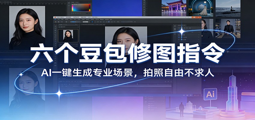 六个豆包修图指令：AI 一键生成专业场景，拍照自由不求人-超级会员网