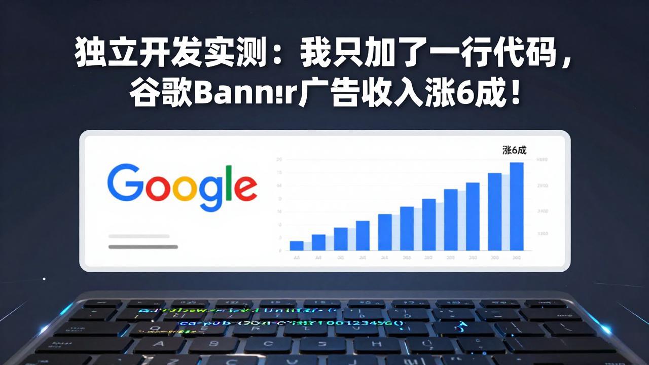 付费文章：独立开发实测：我只加了一行代码，谷歌Banner广告收入涨6成！-超级会员网