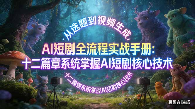 AI 短剧全流程实战手册：从选题到视频生成，十二篇章系统掌握 AI 短剧核心技术-超级会员网