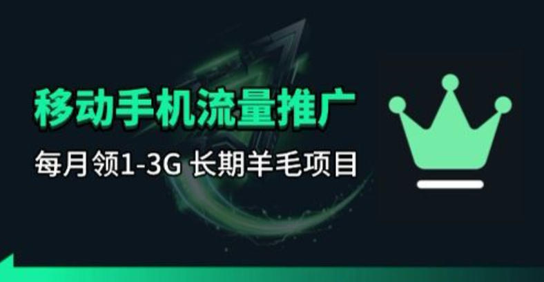 手机流量领取推广_每月一轮，刚需类的长期项目-超级会员网